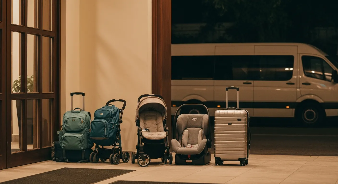 Nocny transfer do hotelu z dziećmi - co sprawdzić przed wylotem jutro?