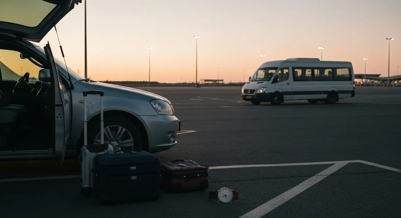 Transfer z prywatnego parkingu na lotnisko - ile czasu doliczyć przed odprawą?